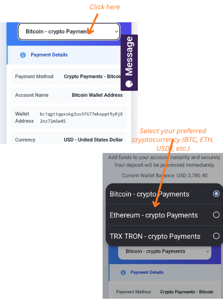 Choose Cryptocurrency