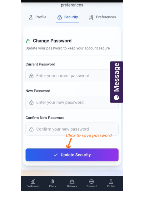 Save and Store Securely